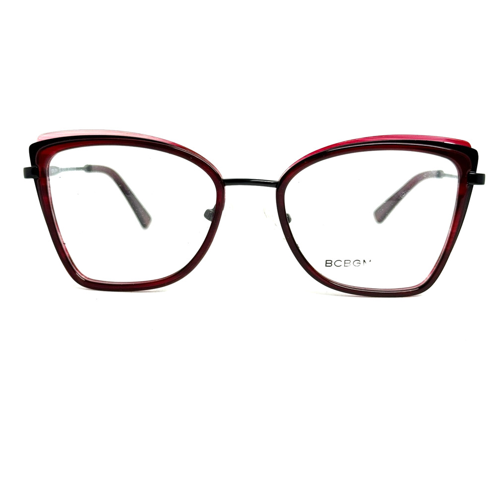 BCBG MAXAZRIA Delphine‎ Wine Multi Sunglasses Eyeglasses Frame 53-16-135 H20652